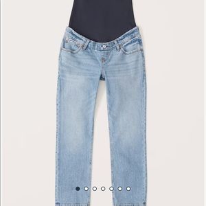NWT Abercrombie Maternity Ankle Straight Jeans